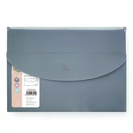 Irattasak SPOKO ReLeaf PP A/5 cipzáras és DL patentos SoftTouch szürke