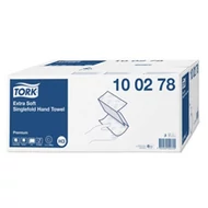 Kéztörlő hajtogatott TORK Extra Soft Singlefold H3 "Z" hajtású fehér 2 rétegű