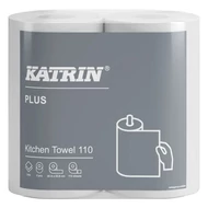Kéztörlő tekercses KATRIN Plus Kitchen 110 2 tekercses 13,4 cm 24 m 2 rétegű fehér