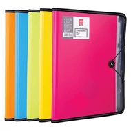 Konferencia mappa DELI Rio A/4 PP 7 rekeszes jegyzettel vegyes színekben