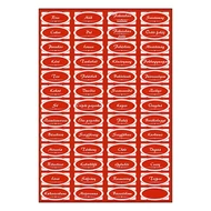 Matrica fűszeres piros "D"