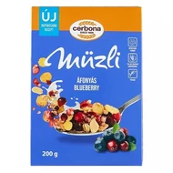 Müzli CERBONA áfonyás dobozos 200 g Müzli CERBONA áfonyás dobozos 200 g