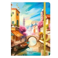 Notesz ponthálós DOLCE BLOCCO Secret Journal A/5 176 oldalas Venice keménytáblás gumis