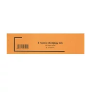 Nyomtatvány ebédjegy 5 napos kék