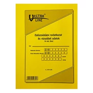 Nyomtatvány egészségügyi nyilatkozat és vizsgálati adatok VECTRALINE B/5 álló 16 lapos