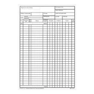 Nyomtatvány készletnyílvántartó füzet 50 lapos A/4