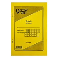 Nyomtatvány számlatömb VECTRALINE A/5 50x3 álló 1 áfás