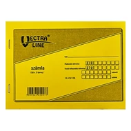 Nyomtatvány számlatömb VECTRALINE A/5 50x3 fekvő 1 áfás