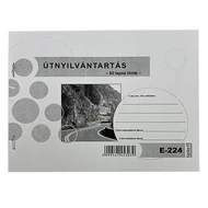 Nyomtatvány útnyilvántartás A/5 fekvő 50 lapos