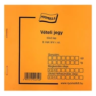 Nyomtatvány vételi jegy 50x3
