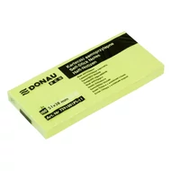 Öntapadós jegyzettömb DONAU ECO 38x51 mm 3x100 lap sárga
