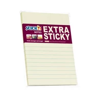 Öntapadós jegyzettömb STICK`N 150x101mm extra erős vonalazott pasztell sárga 90 lap
