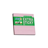 Öntapadós jegyzettömb STICK`N extra erős 76x76mm újrahasznosított pasztell rózsaszín 90 lap