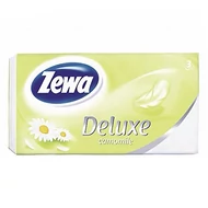 Papírzsebkendő ZEWA Deluxe 3 rétegű 90 darabos Camomile