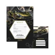 Partimeghívó ARS UNA 10 ív+10 db boríték Lamborghini 5523