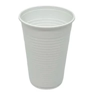 Pohár eldobható műanyag 2 dl PP (2,3 g) fehér 100 darabos