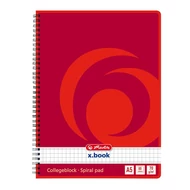 Spirálfüzet kockás HERLITZ A/5 80 lapos perforált lyukasztott Spirálfüzet kockás HERLITZ A/5 80 lapos perforált lyukasztott