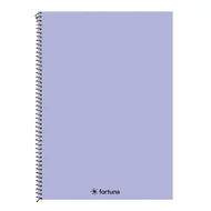 Spirálfüzet kockás FORTUNA Monocolor A/4 70 lapos pasztell lila