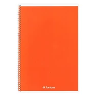 Spirálfüzet vonalas FORTUNA Monocolor A/5 70 lapos narancssárga