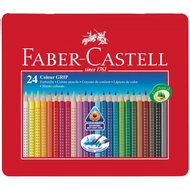 Színes ceruza FABER-CASTELL Grip háromszögletű fémdobozos 24 darabos