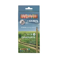 Színes ceruza LYRA Graduate hatszögletű 12 darabos