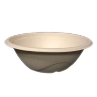 Levesestál eldobható papír KOMP cukornád lebomló 750 ml natúr 10 darabos