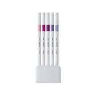 Tűfilc UNI EMOTT 5 darabos 0,4mm (babarózsaszín, pink, mályva, lila, tengeri köd)