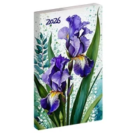 Zsebnaptár REALSYSTEM Flexi álló fehér lapos Írisz 2026.