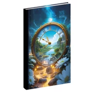 Zsebnaptár REALSYSTEM Picture álló fehér lapos Óra 2026.