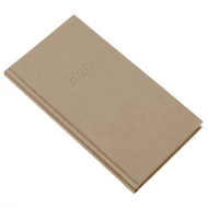 Zsebnaptár REALSYSTEM Standard álló fehér lapos drapp 2026.