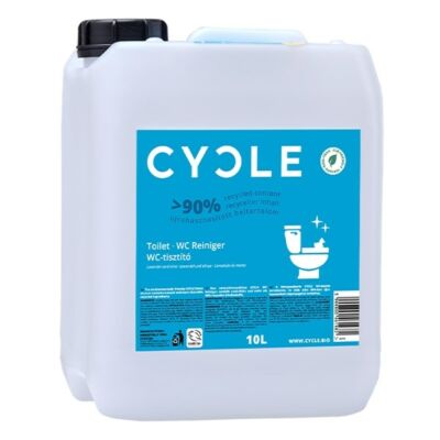 Toalett tisztító gél utántöltő CYCLE levendula és menta környezetbarát 10L