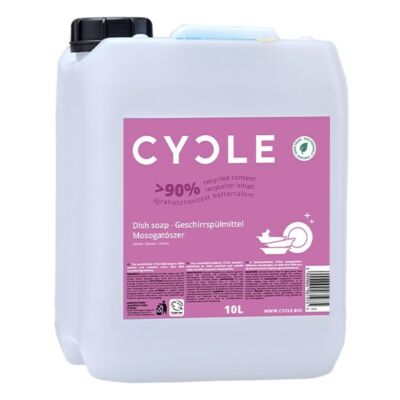 Mosogatószer utántöltő CYCLE szenzitív illatmentes környezetbarát 10L