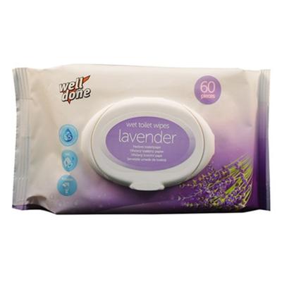 Nedves toalettpapír WELL DONE Lavender 60 darabos