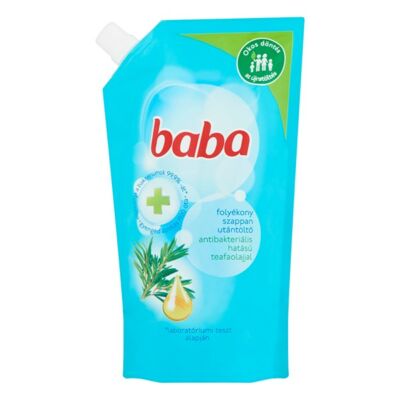 Folyékony szappan utántöltő BABA antibakteriális teafaolajjal 500 ml