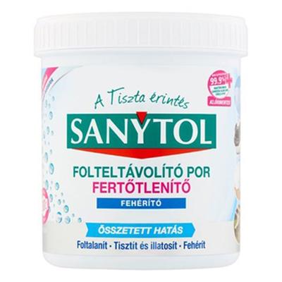 Fertőtlenítő folteltávolító por SANYTOL textíliákhoz 450g