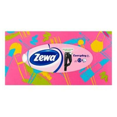 Papírzsebkendő ZEWA Everyday 2 rétegű 100db-os dobozos