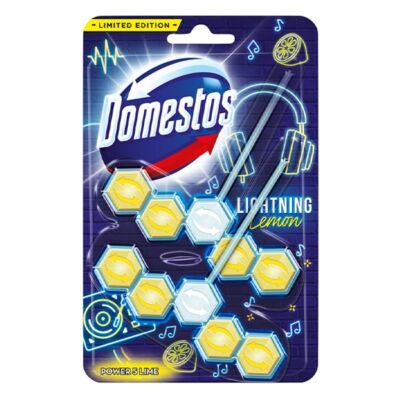 Toalett öblítő DOMESTOS Power5 Limited Edition Lightning Lemon 2x55g