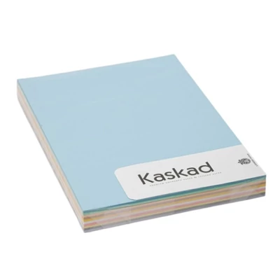 Dekorációs karton KASKAD Lessebo Colours A/4 2 oldalas 225 g pasztell vegyes színek 10x10 lapos