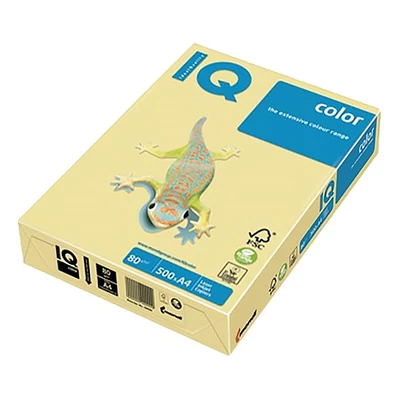 Fénymásolópapír színes IQ Color A/4 160 g pasztell krém CR20 250 ív/csomag
