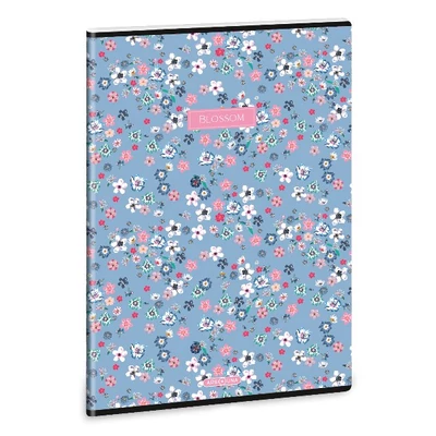 Füzet kockás ARS UNA A/4 40 lapos Extra kapcsos Pearl Blossom Blue