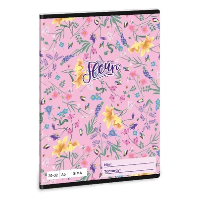 Füzet sima ARS UNA A/5 32 lapos 20-32 Fleur