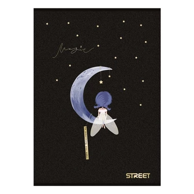 Füzet sima STREET A/4 54 lapos Black&Gold