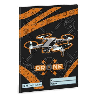 Füzet vonalas ARS UNA A/5 32 lapos 14-32 1.osztályos Drone X