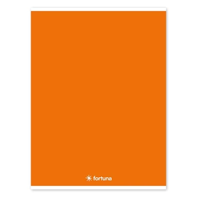 Füzet vonalas FORTUNA Monocolor A/4 32 lapos narancssárga
