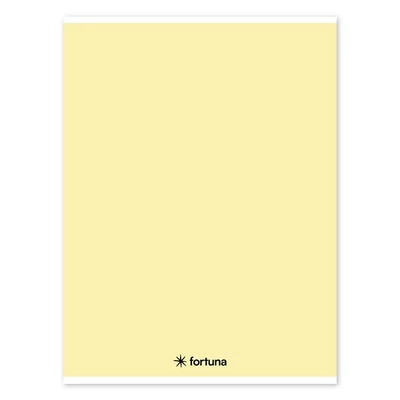Füzet vonalas FORTUNA Monocolor A/4 32 lapos pasztell sárga