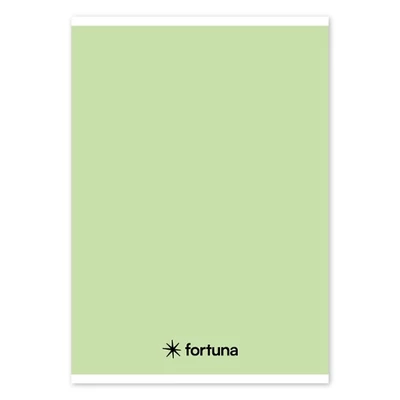 Füzet vonalas FORTUNA Monocolor A/5 32 lapos pasztell zöld