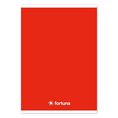 Füzet vonalas FORTUNA Monocolor A/5 32 lapos piros