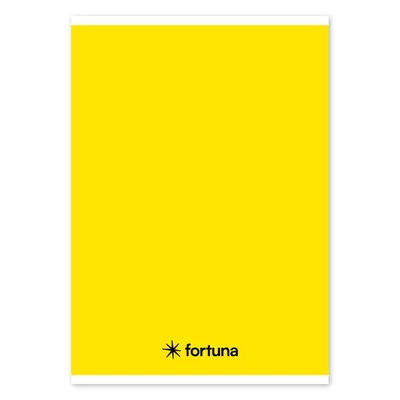 Füzet vonalas FORTUNA Monocolor A/5 32 lapos sárga