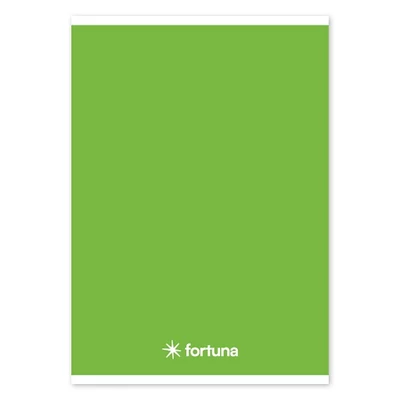 Füzet vonalas FORTUNA Monocolor A/5 32 lapos zöld