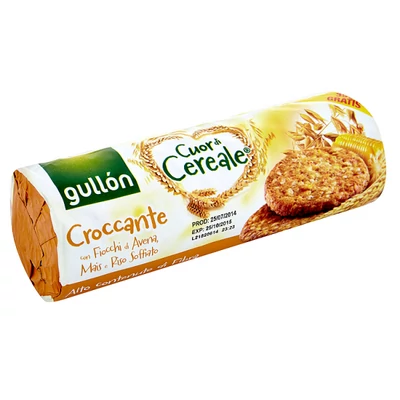 Gabonakeksz GULLON élelmi rostban gazdag puffasztott rizzsel 265 g
